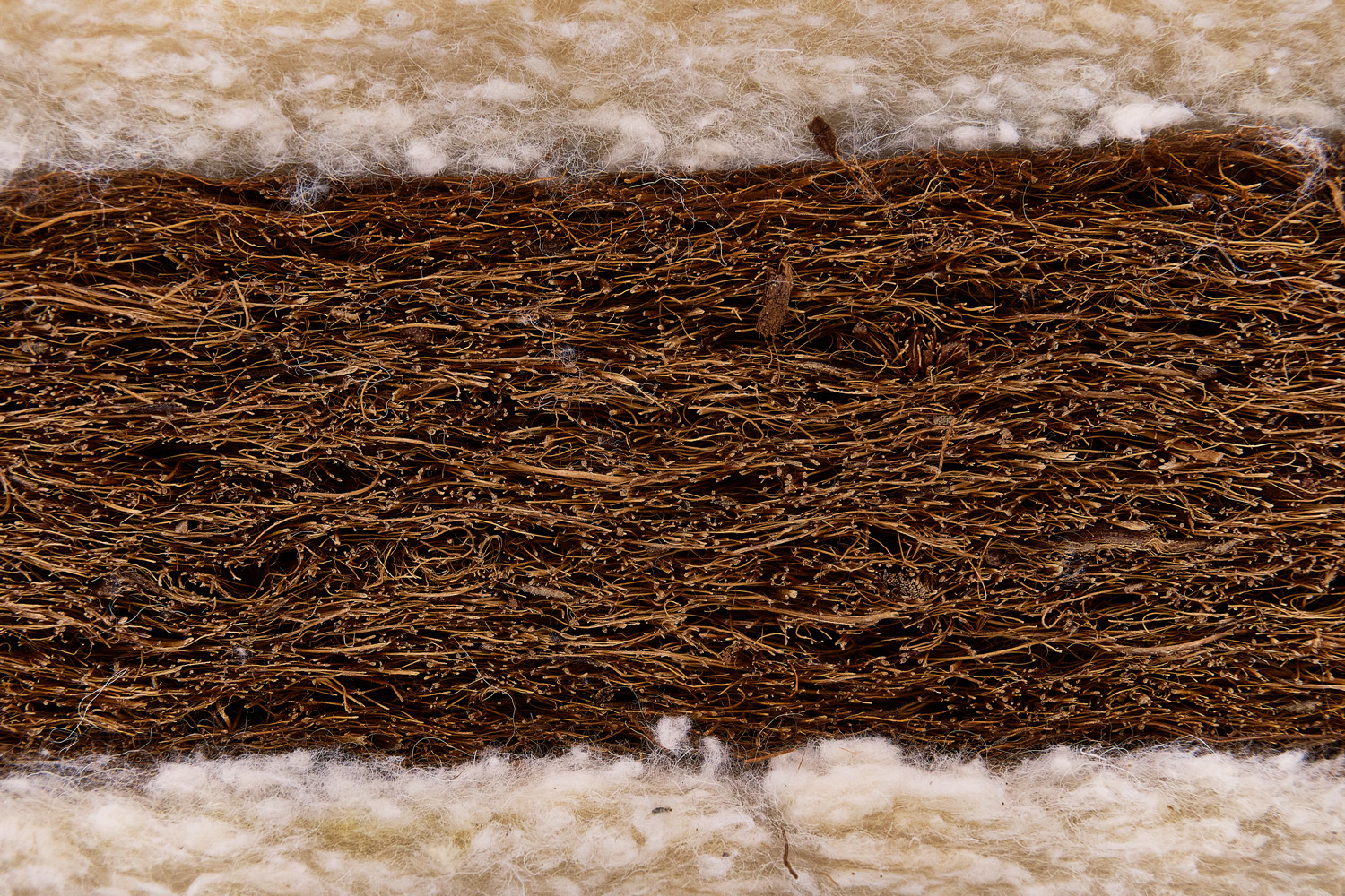 Natural coconut coir with lambswool - Image 3