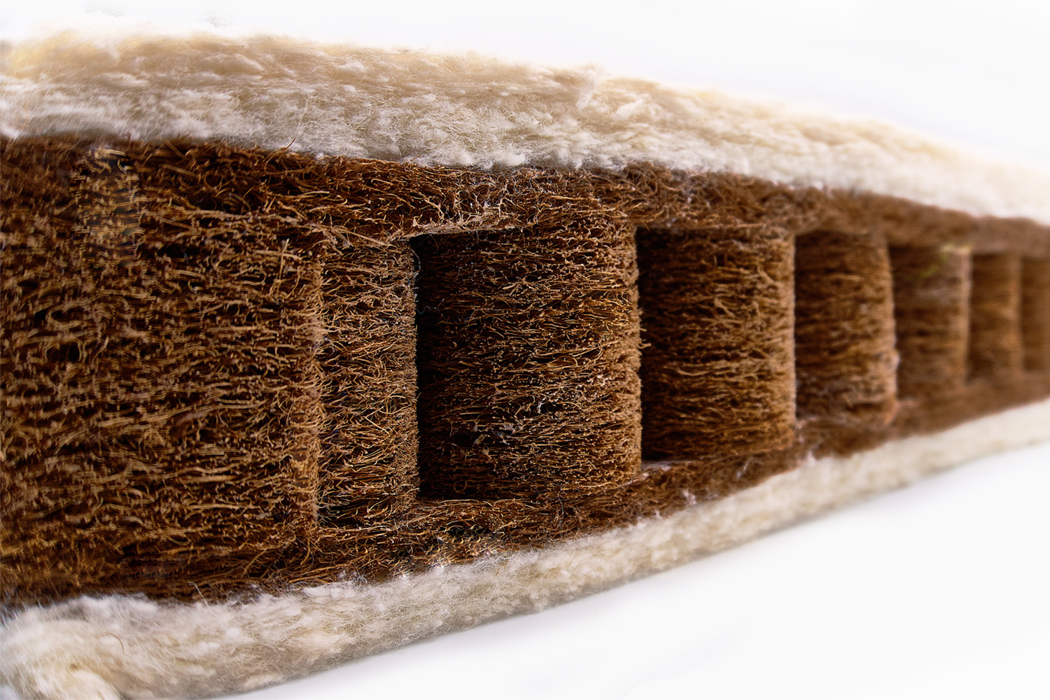 Natural coconut coir with coir pocket springs and lambswool - Image 2